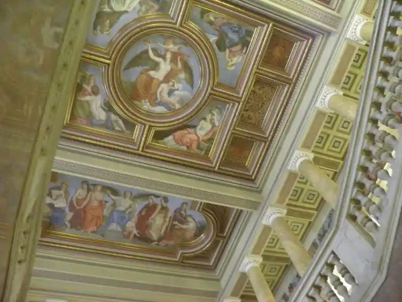 Angel portrait on the ceiling